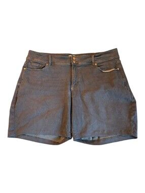 Lane Bryant Dark Blue High-Rise Denim Shorts